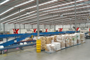 A large, bright Kmart distribution centre with A large, bright Kmart distribution centre with